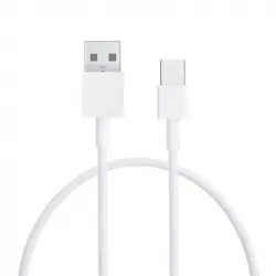 PcCom Essential Cable USB-C a USB-A 1m Blanco