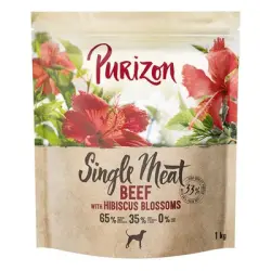 Purizon Single Meat Vacuno con flores de hibisco 4 x 1 kg