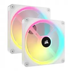 Corsair ICUE Link QX140 RGB 2x Kit de Expansión de Ventilador PWM 140mm Blanco