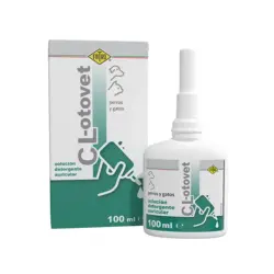 Fatro CL-Otovet solución auricular que facilita la limpieza para perros y gatos - 100 ml