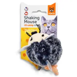 Fofos  ratón con cuerda y sonido para gatos - 12 cm x 6 cm x 6 cm