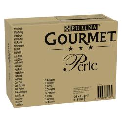 Gourmet Perle en sobres 96 x 85 g - Trucha, pavo, pato, venado