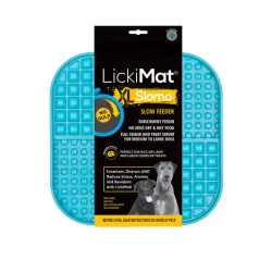 LickiMat Comedero Slomo XL Azul para perros - 2700 ml