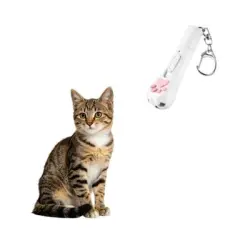 MCBOSON 3 modos ajustables, recargable USB, láser blanco nieve, gatos - 1 artículo