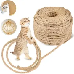 MCBOSON Cuerda de sisal de 15 m - 6 mm 15 m