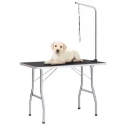 Mesa De Aseo Ajustable Para Perros Con 1 Lazo