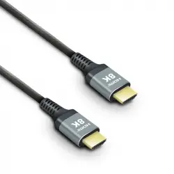 Metronic 370320 Cable HDMI 2.1 8K Ultra High Speed 48Gbps 1.5m Negro/Plata
