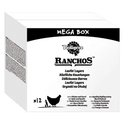 Pedigree Ranchos palitos para perros - Pollo y zanahorias (12 x 40 g) - Pack Ahorro