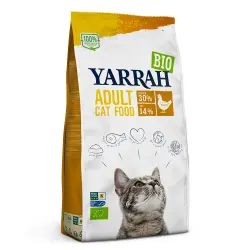Yarrah pienso con pollo ecológico para gatos - 2,4 kg
