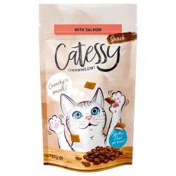 Catessy snacks crujientes para gatos 65 g - Salmón (para el pelaje)