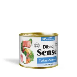 Dibaq Sense Salmón y Pavo Cachorros - 190 g