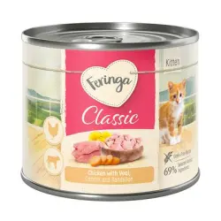 Feringa Classic Meat Menu Kitten 6 x 200 g - Pollo y ternera