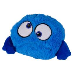 Flamingo pelota saltarina azul de peluche para perros