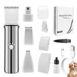 FurryFusion Kit de aseo para perros - Blanco