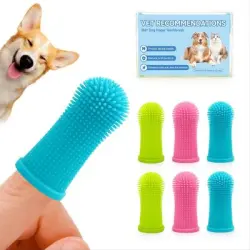 HausPets Juego de 6 cepillos de silicona suave de 360° para perros y gatos - Artículo 6