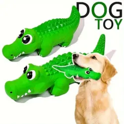 IntiMeg  interactivo de látex para perros con forma de cocodrilo - Artículo 1