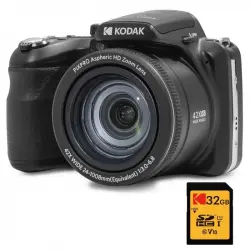 Kodak Pack Pixpro Astro Zoom AZ425 Cámara Digital Bridge Negro + Tarjeta Ultra High Speed U1 32GB SDHC