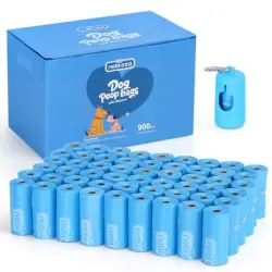 Nobleza Bolsas Caca Perro Pack de Bolsas para Excrementos de Perros con Dispensador Portátil, Antifugas y Ultrarresistentes, Núcleo de Papel Ecológico - 900