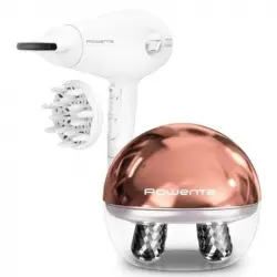 Rowenta CV6602ES Pack Secador de Pelo CV6130FO 2400W + Rowenta LV6020F0 Masajeador Facial