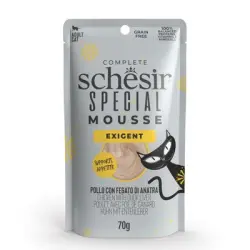 Schesir Special Exigent 12 x 70 g - Pollo con hígado de pato