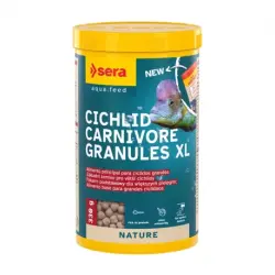 Sera Cichlid Carnivore Granules XL Alimento para Cíclidos Grandes Carnívoros Nature, 330 gr