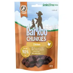Barkoo Chunkies dados de carne para perros - Pollo - 100 g