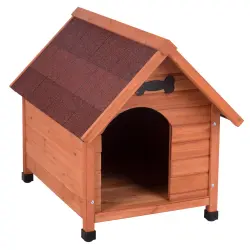 Caseta de madera Spike Classic para perros - M: 65 x 88 x 76 cm (An x P x Al)