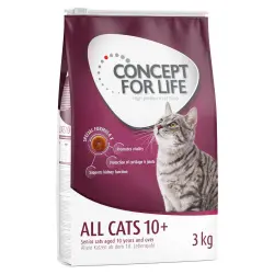 Concept for Life All Cats 10+ - RECETA MEJORADA - 3 kg