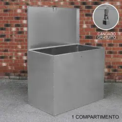 Contenedor Grande De Alimentación Animales Almacenaje 64 l Exterior 1 Compartimento