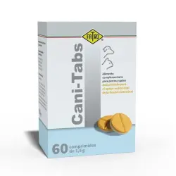 Fatro Cani-Tabs suplemento en comprimidos para perros y gatos que favorece la digestión - 60 comprimidos