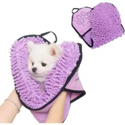 FurryFusion Toalla de baño absorbente para perros y gatos - 1 pieza