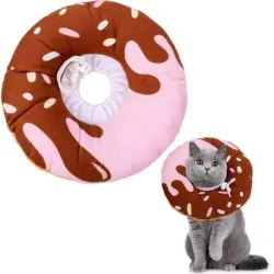 HausPets Antilamido gatos/perros, talla S, hasta 3 kg, suave, aspecto - Café Crème-S