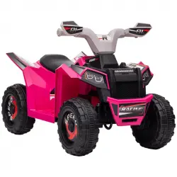Homcom Quad Eléctrico para Niños de 18-36 Meses 70x41.5x48.5cm Rosa