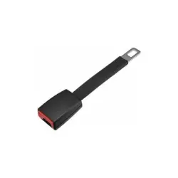 Pawffee Hebilla de extensión del cinturón de seguridad del coche negra - 1 pieza