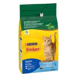PURINA Friskies Sterilized Cat con salmón, atún y verduras - 1,5 kg