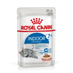 Royal Canin 12 x 85 g comida húmeda para gatos: ¡20 % de descuento! - Indoor Sterilised 7+ en salsa