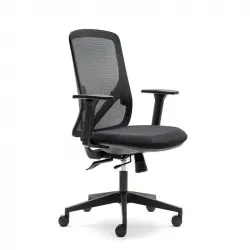Silla Ergonómica Negra Oficina Lyon