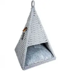 Tipi Oyster En Cuerda De Algodón - Gris - Para Gatos Europet Bernina