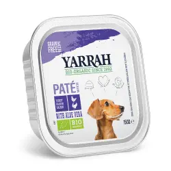Yarrah Paté comida ecológica para perros 12 x 150 g - Pavo ecológico con aloe vera ecológica