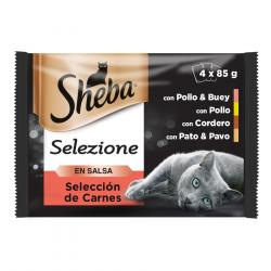 Sheba Cuisine Carnes en salsa (4*85gr)