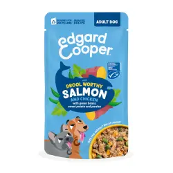 Edgard & Cooper Adult Grain Free Salmón y Pollo sobre para perros - 150 g
