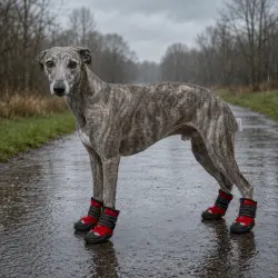 Gotoo Zapatos Rojo y Negro para galgos