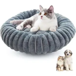 HausPets Cesta perros/gatos forma rosquilla, 50 cm, relajante, antiestrés - Artículo 1