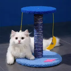 IntiMeg Casa para gatos con árbol y juguetes - Una pieza