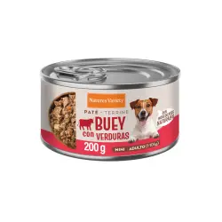 Nature's Variety Paté Buey con Verduras Lata para perros adultos mini - 200 gr