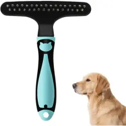 Pawffee Rastrillo de cerdas largas para restaurar alfombras, con mango - 1 pieza