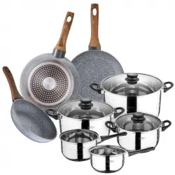 San Ignacio Toledo Batería de Cocina 8 Piezas + Daimiel Juego de 3 Sartenes