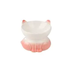 UAMLY Cuenco de cerámica para gatos - rosa