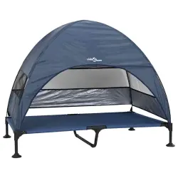 vidaXL Cama Elevada para Perros Manual Azul marino 127 x 81 x 108 cm - 127 x 81 x 108 cm