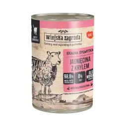 Wiejska Zagroda Cat 12 x 400 g - Cordero con krill